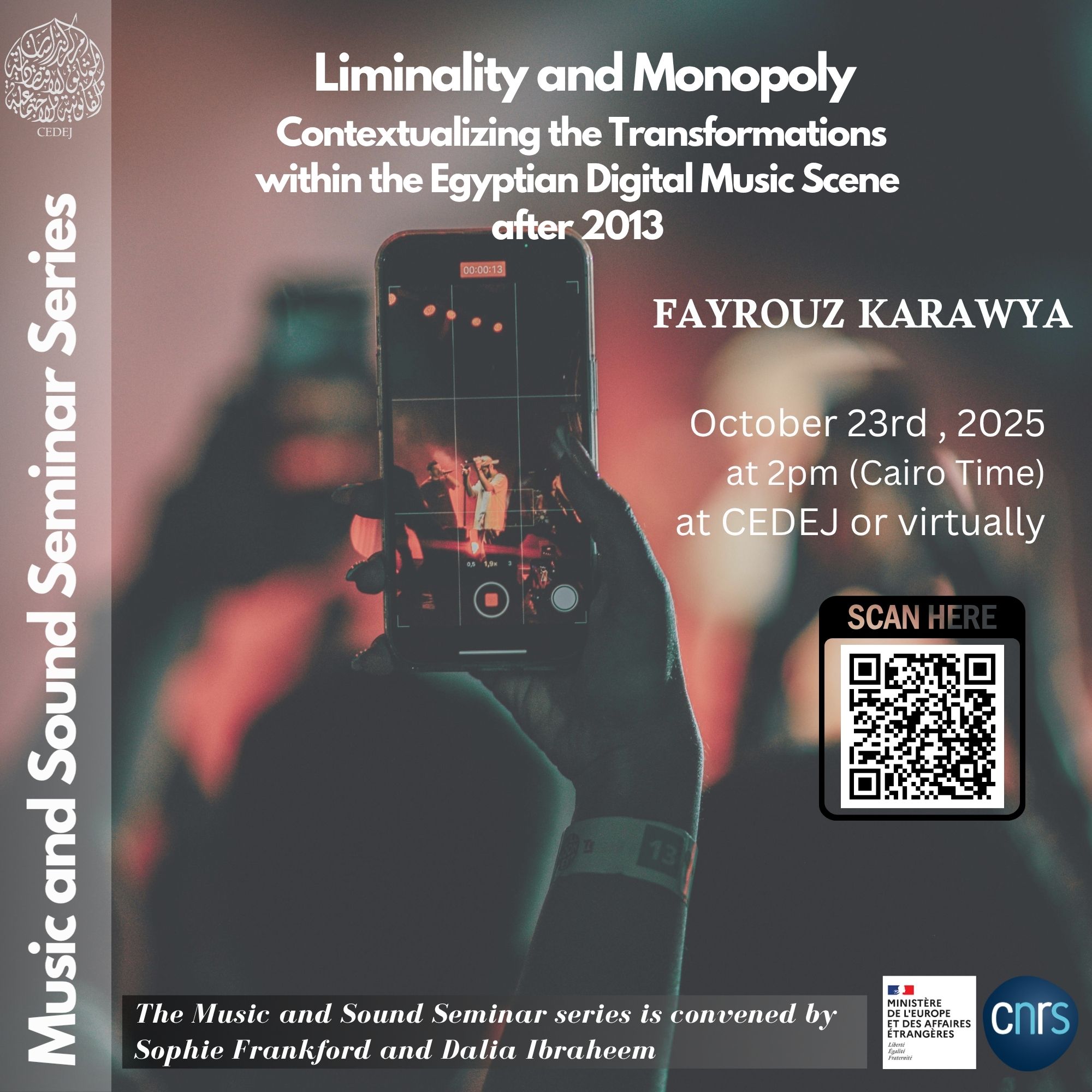 Music and sound seminar October 23 Fayrouz Karawya