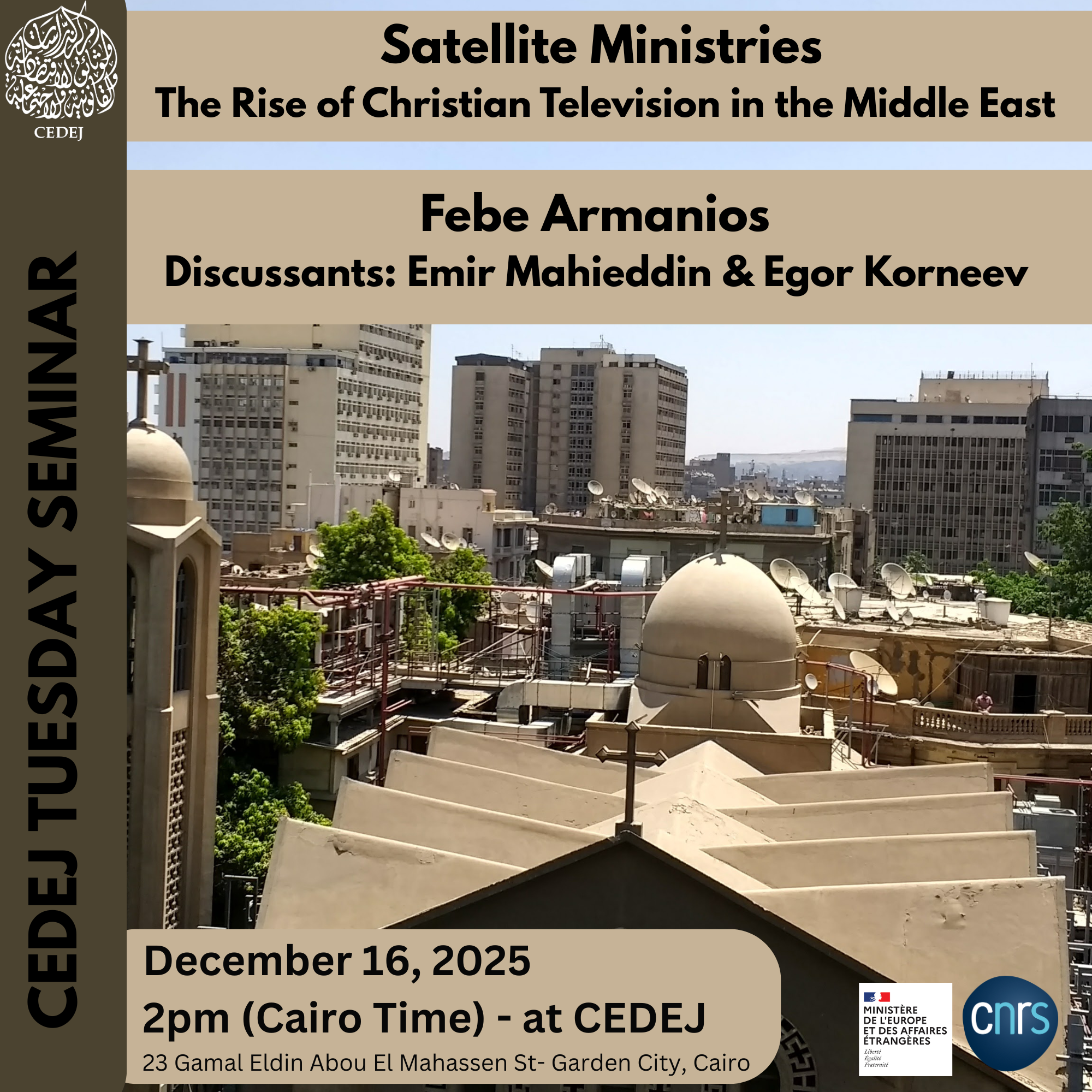 Tuesday Seminar Febe Armanios. 2025